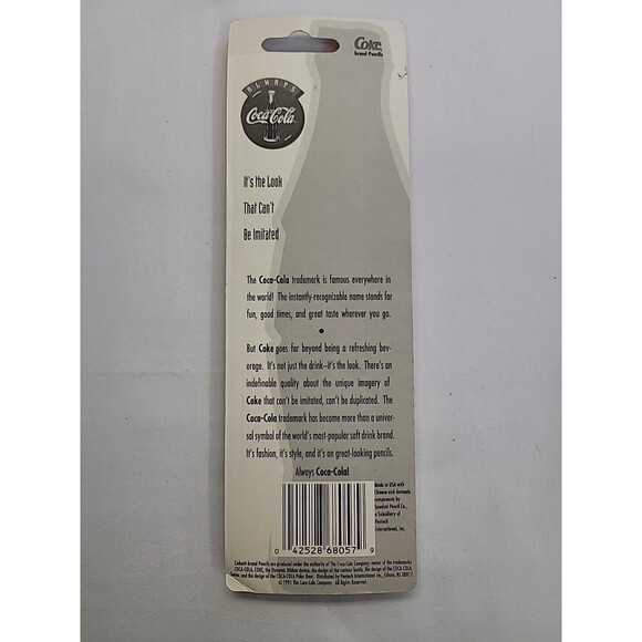 VINTAGE 4 COKE COCA COLA #2 PENCILS Pentech 1995 Made In USA Pop Soda - Picture 2 of 3